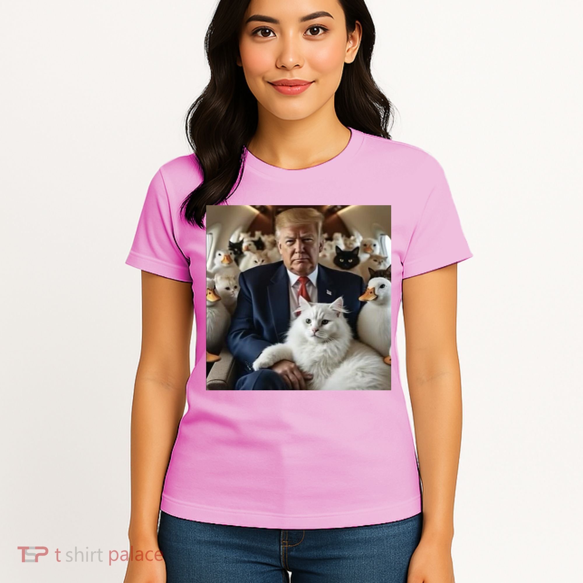 Donald Trump Duck Cat Vote 2024 Women's T-Shirt