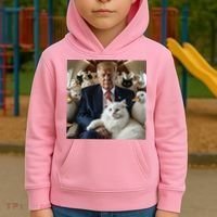 Donald Trump Duck Cat Vote 2024 Kids Hoodie thumb 2