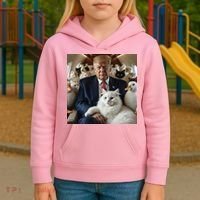 Donald Trump Duck Cat Vote 2024 Kids Hoodie thumb 3