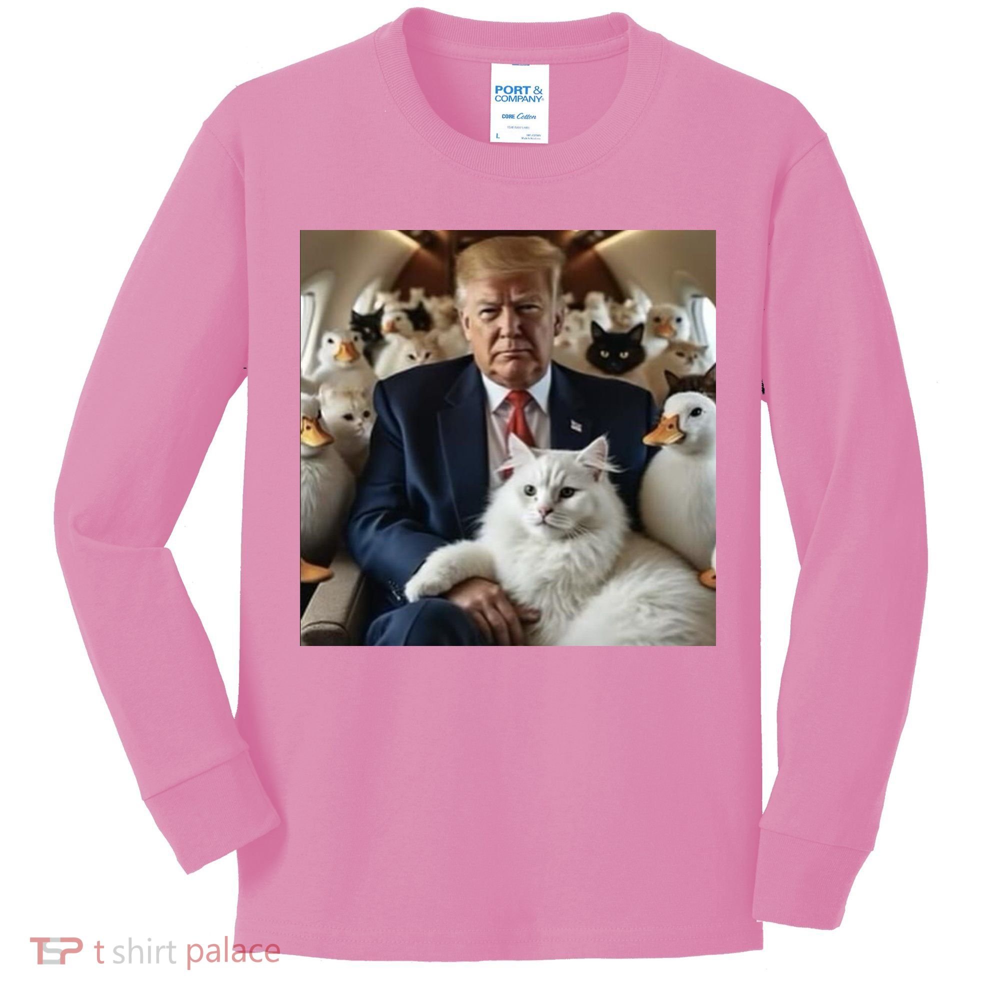 Donald Trump Duck Cat Vote 2024 Kids Long Sleeve Shirt