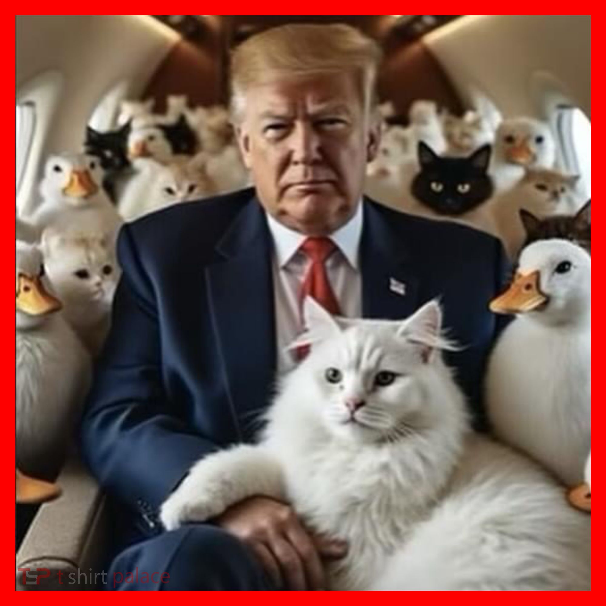 Donald Trump Duck Cat Vote 2024 Santa Hat