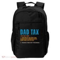 Dad Tax Definition Funny Fathers Day Backpack thumb 0