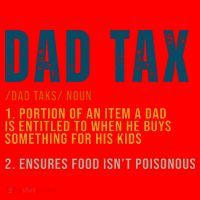 Dad Tax Definition Funny Fathers Day Santa Hat thumb 1