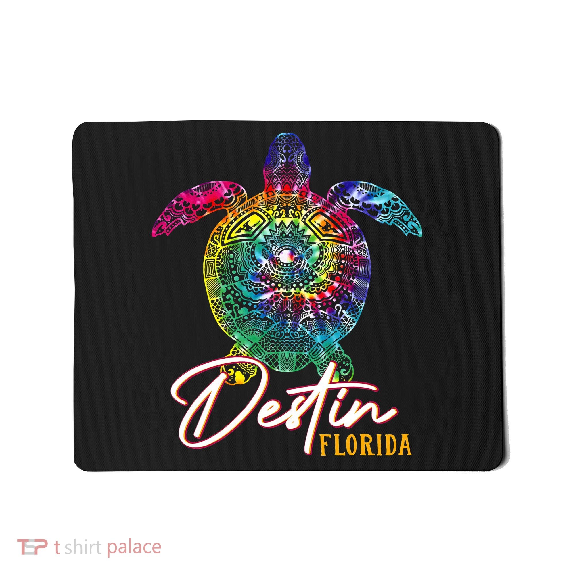 Destin Tie Dye Sea Turtle Florida Matching Family Vacation Mousepad