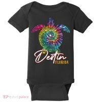 Destin Tie Dye Sea Turtle Florida Matching Family Vacation Baby Bodysuit thumb 0
