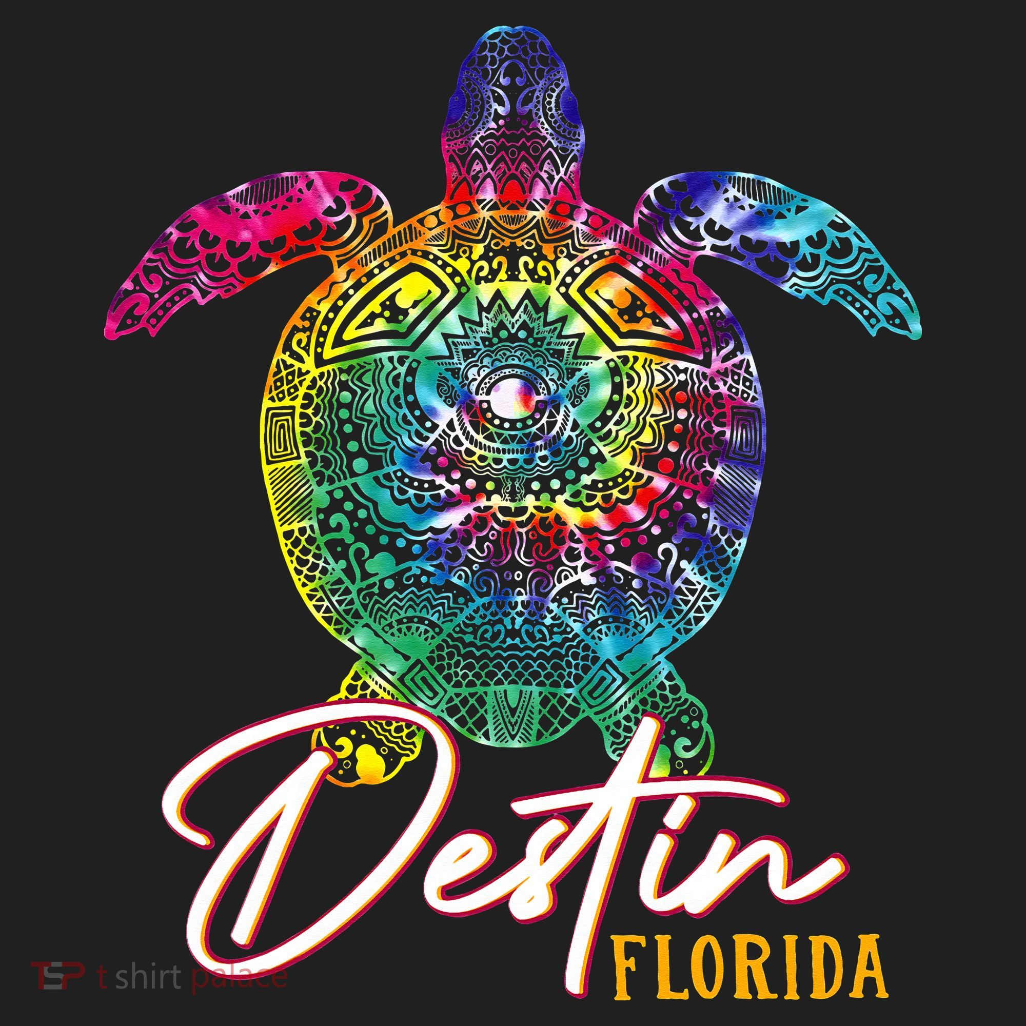 Destin Tie Dye Sea Turtle Florida Matching Family Vacation Hat