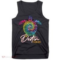 Destin Tie Dye Sea Turtle Florida Matching Family Vacation Tank Top thumb 0