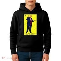 Donald Trump El Pendejo Kids Hoodie thumb 4