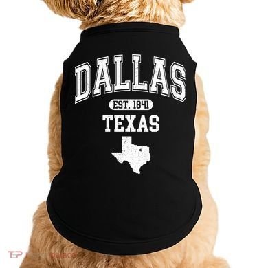 Dallas Texas Est 1841 Varsity Doggie Tank