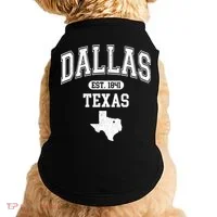 Dallas Texas Est 1841 Varsity Doggie Tank thumb 0