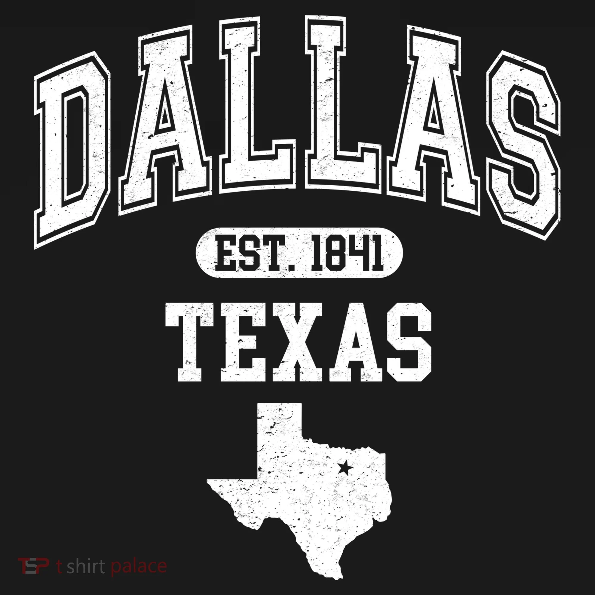 Dallas Texas Est 1841 Varsity Doggie Tank