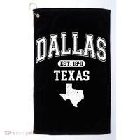 Dallas Texas Est 1841 Varsity Golf Towel thumb 0