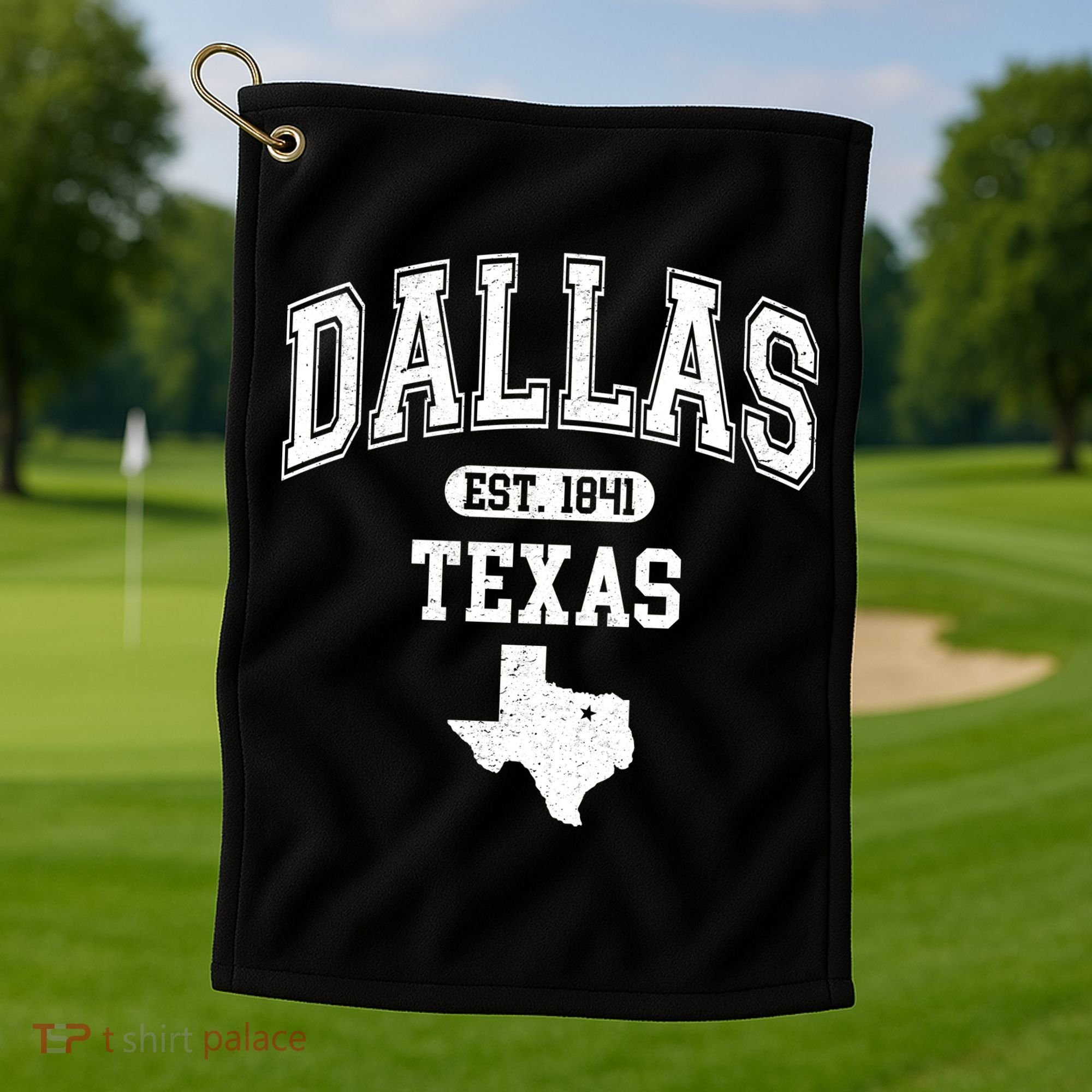 Dallas Texas Est 1841 Varsity Golf Towel