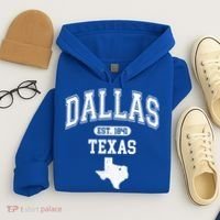 Dallas Texas Est 1841 Varsity Hoodie thumb 4