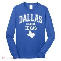 Dallas Texas Est 1841 Varsity Long Sleeve Shirt thumb 0