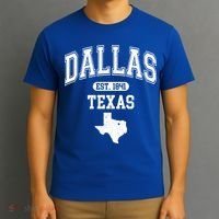 Dallas Texas Est 1841 Varsity T-Shirt thumb 3