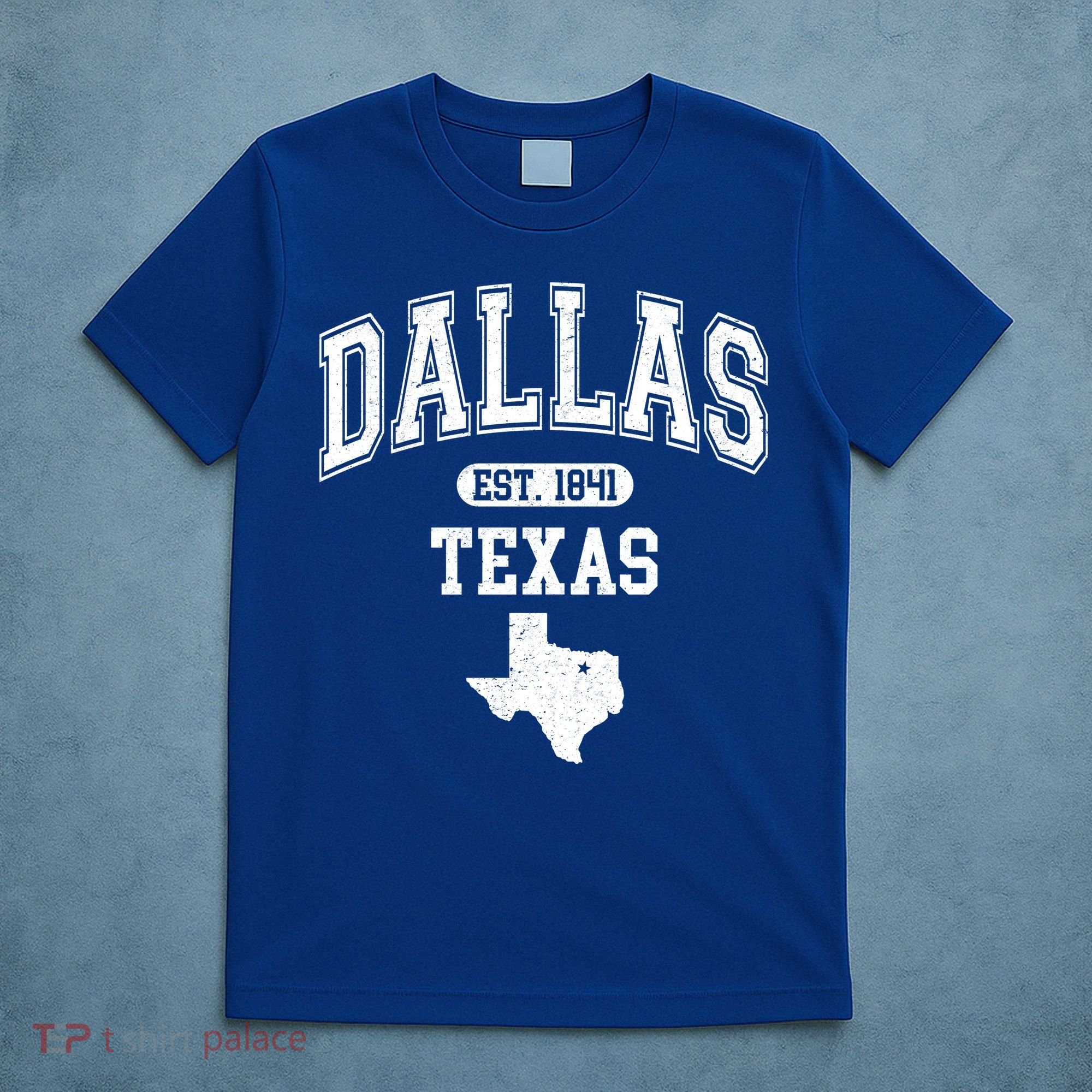 Dallas Texas Est 1841 Varsity T-Shirt