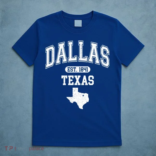 Dallas Texas Est 1841 Varsity T-Shirt