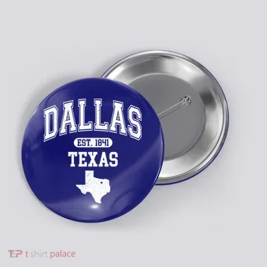 Dallas Texas Est 1841 Varsity Button