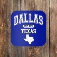 Dallas Texas Est 1841 Varsity Coaster thumb 0