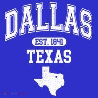 Dallas Texas Est 1841 Varsity Coaster thumb 2