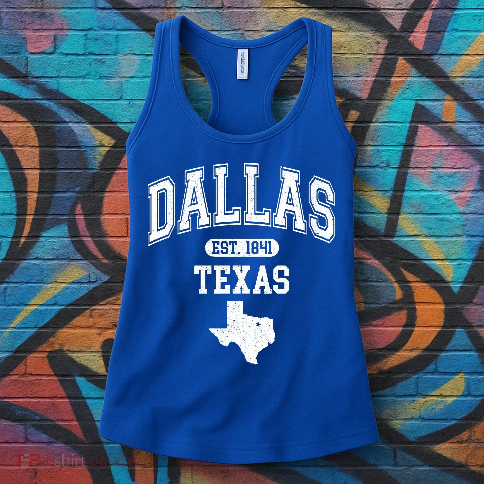 Dallas Texas Est 1841 Varsity Women's Tank Top