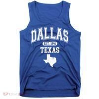 Dallas Texas Est 1841 Varsity Tank Top thumb 0