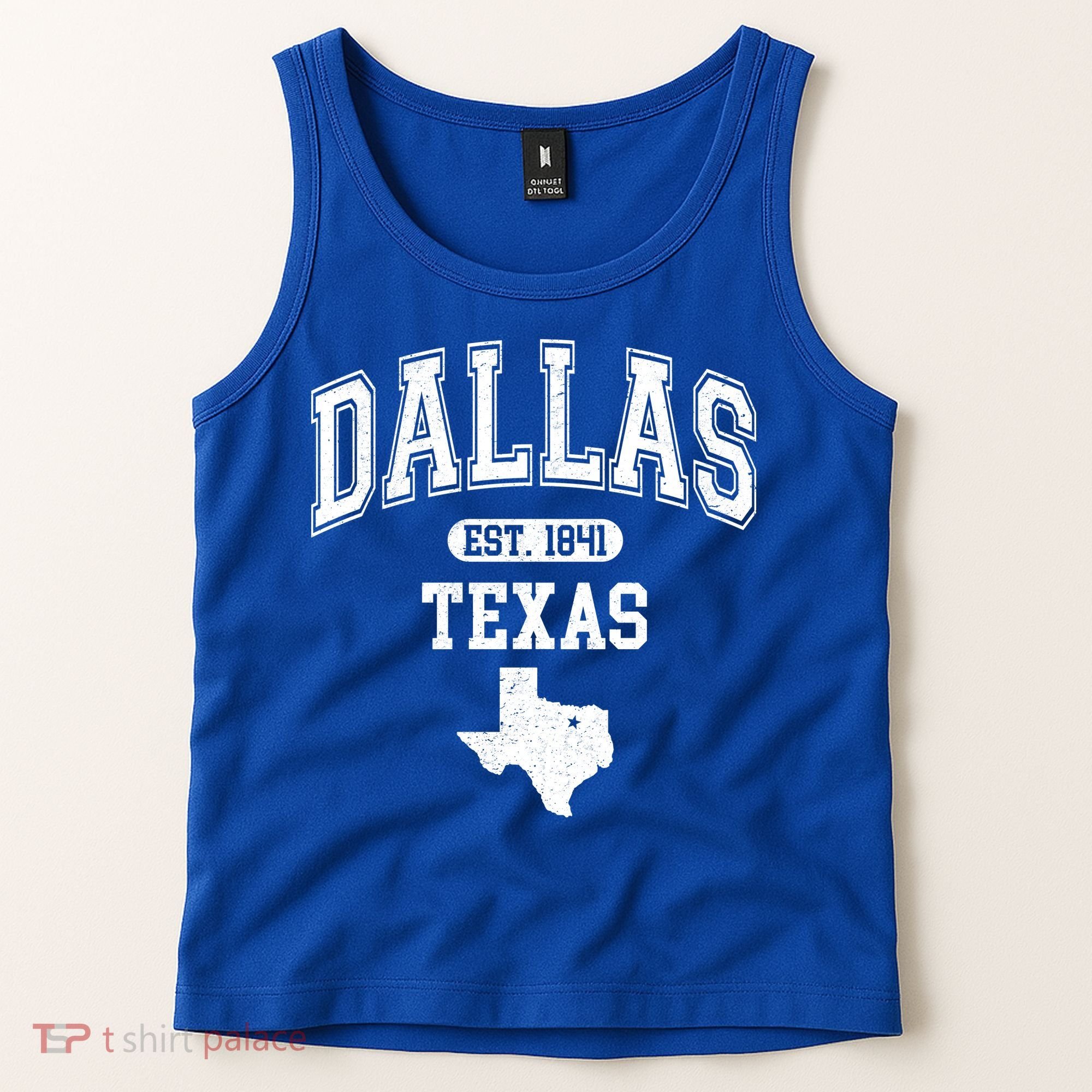 Dallas Texas Est 1841 Varsity Tank Top