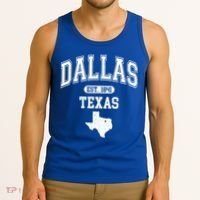 Dallas Texas Est 1841 Varsity Tank Top thumb 3