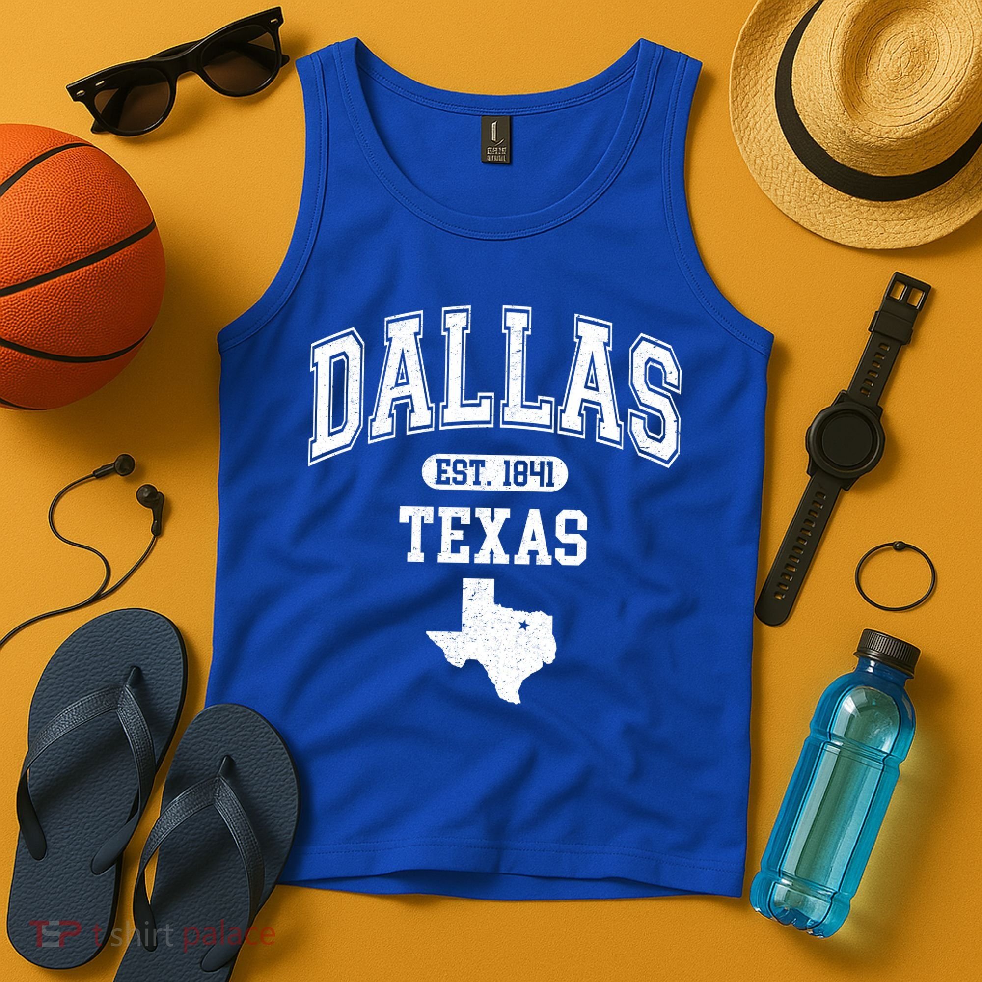 Dallas Texas Est 1841 Varsity Tank Top