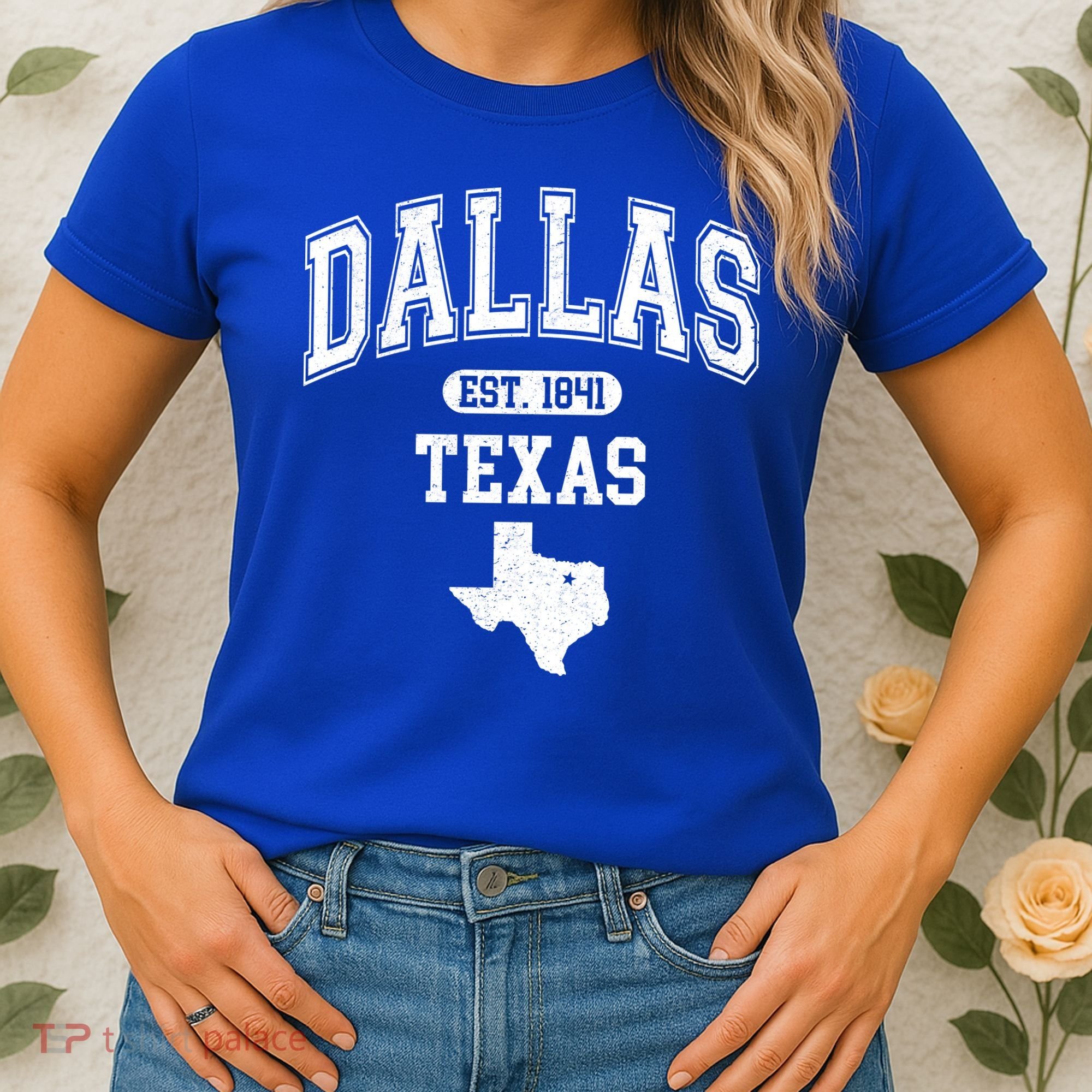 Dallas Texas Est 1841 Varsity Women's T-Shirt