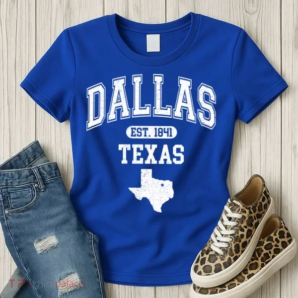Dallas Texas Est 1841 Varsity Women's T-Shirt