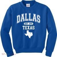 Dallas Texas Est 1841 Varsity Kids Sweatshirt thumb 0