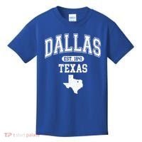 Dallas Texas Est 1841 Varsity Kids T-Shirt thumb 0
