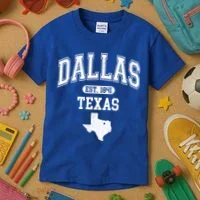 Dallas Texas Est 1841 Varsity Kids T-Shirt thumb 3