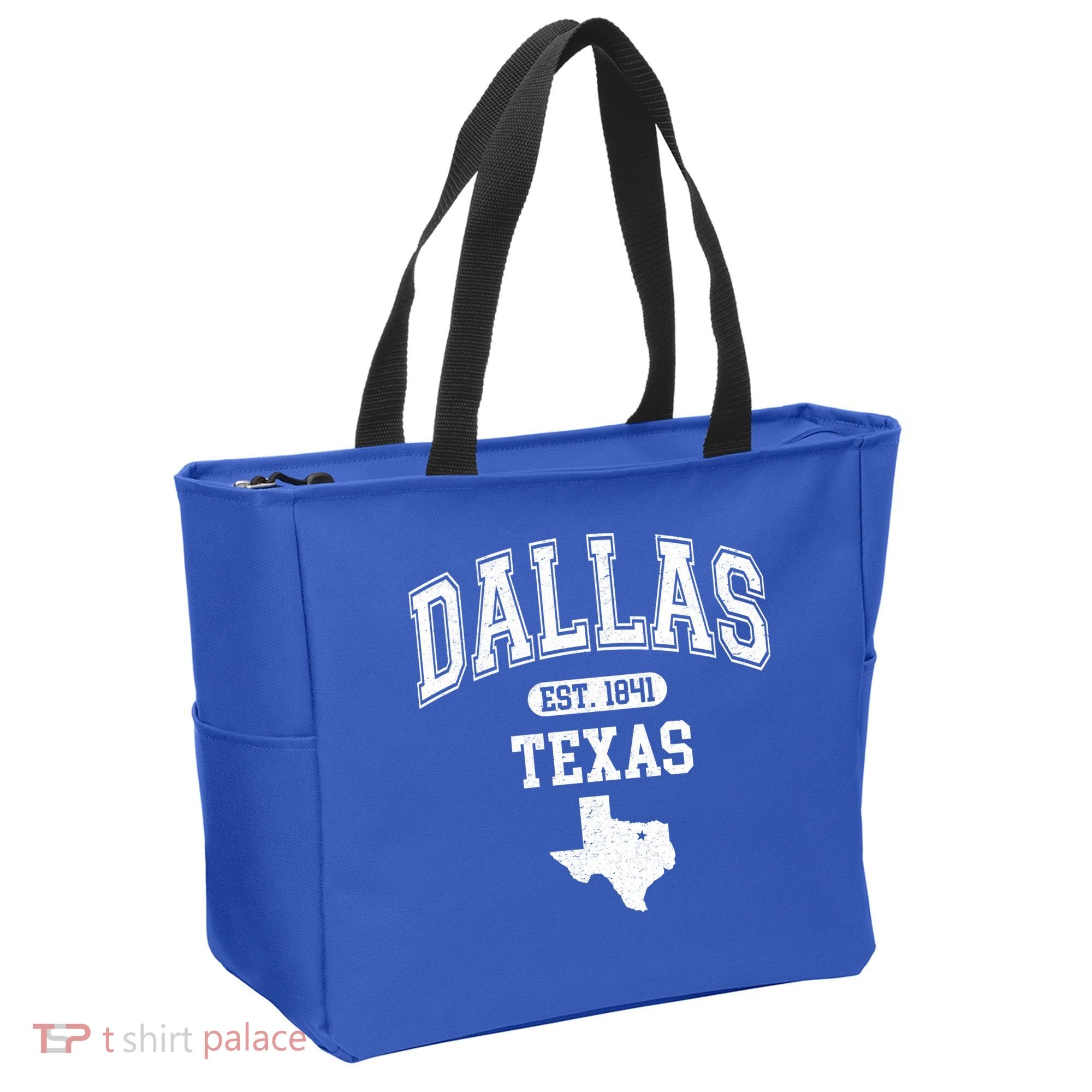 Dallas Texas Est 1841 Varsity Tote Bag