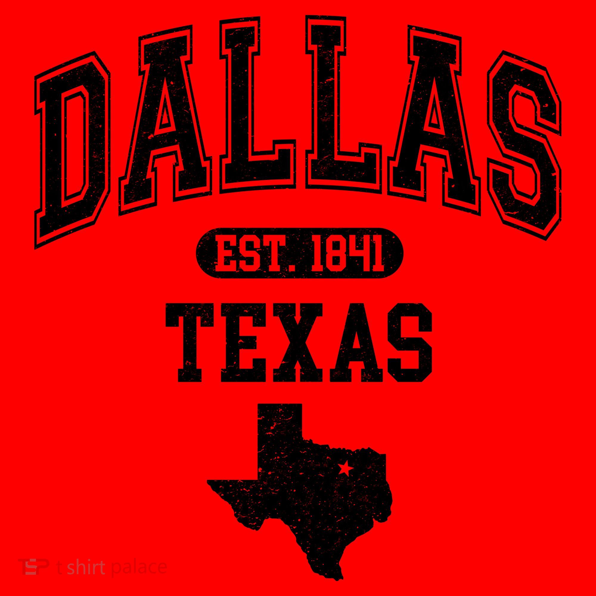 Dallas Texas Est 1841 Varsity Santa Hat