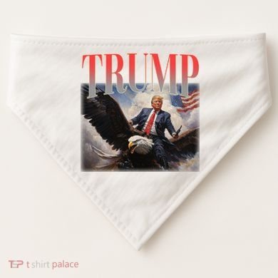 Donald Trump Eagle Usa Maga USA-Made Doggie Bandana