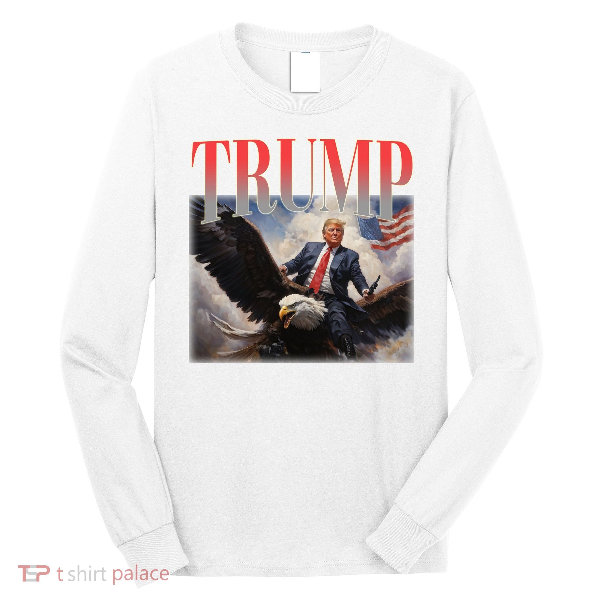 Donald Trump Eagle Usa Maga Long Sleeve Shirt