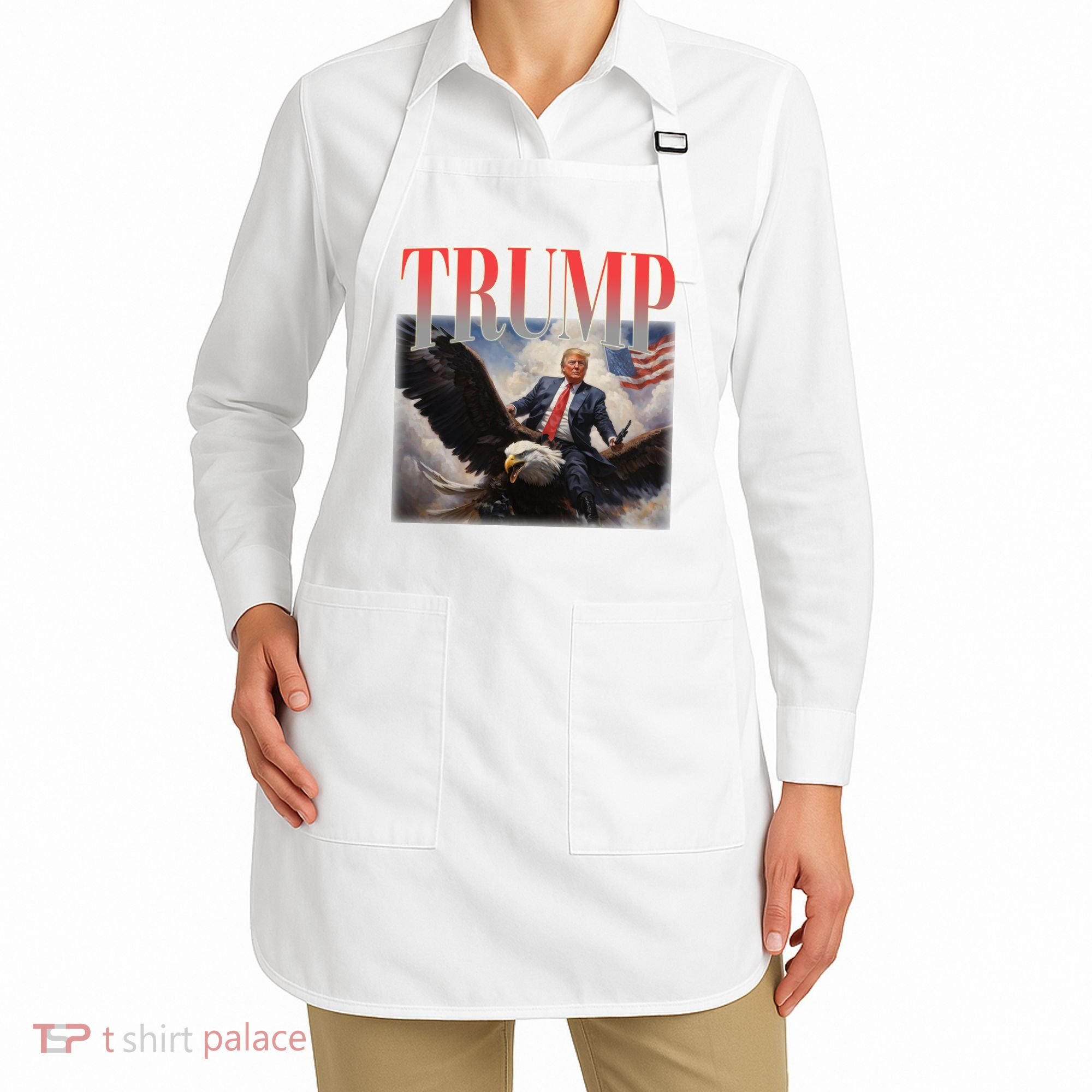 Donald Trump Eagle Usa Maga Apron
