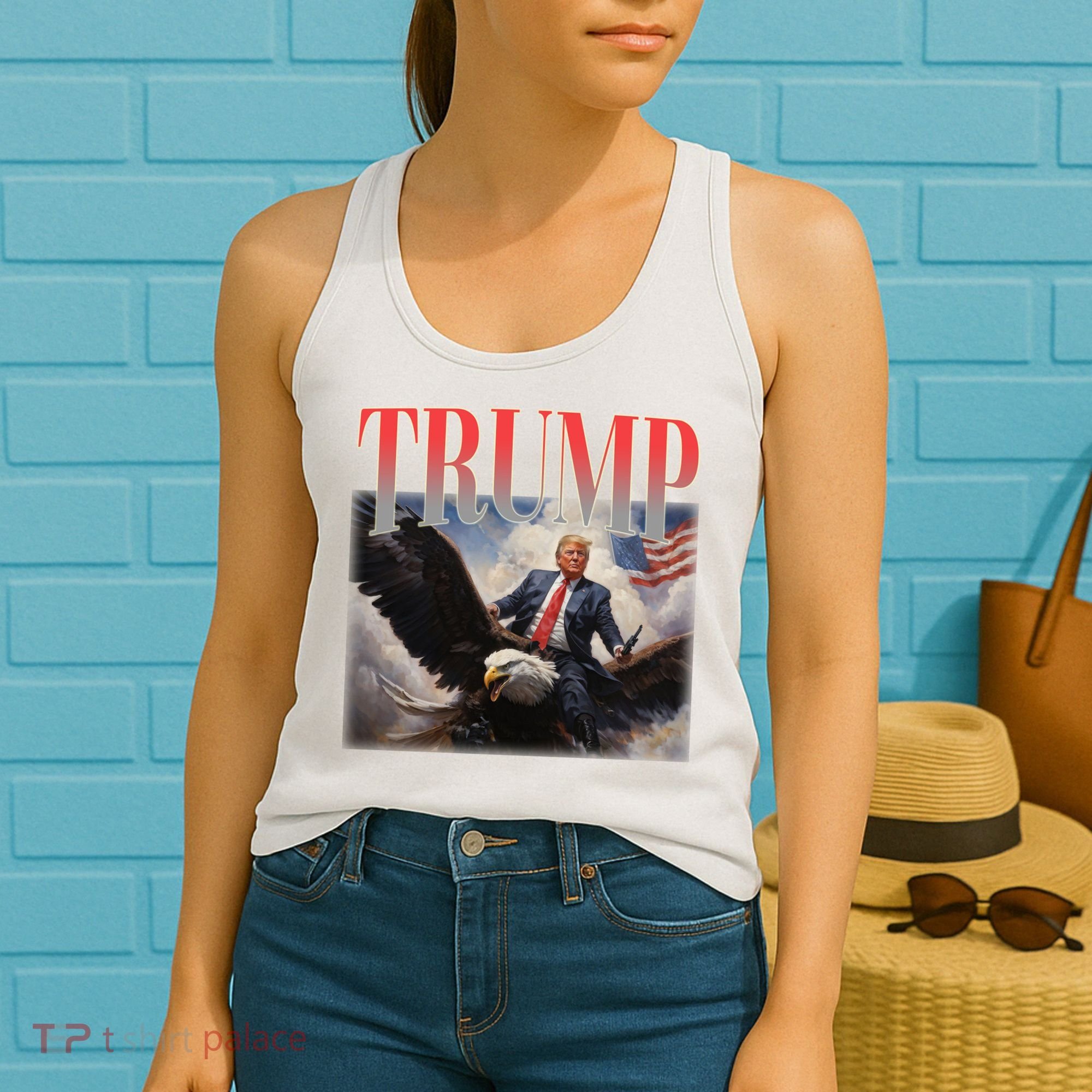 Donald Trump Eagle Usa Maga Women's Tank Top
