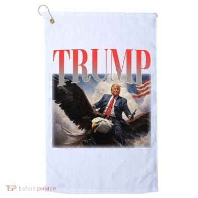 Donald Trump Eagle Usa Maga Golf Towel