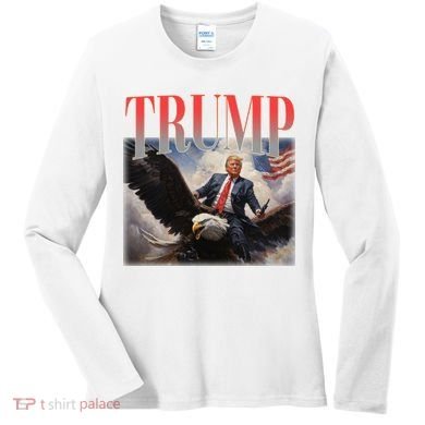 Donald Trump Eagle Usa Maga Women's Long Sleeve Shirt