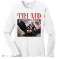 Donald Trump Eagle Usa Maga Women's Long Sleeve Shirt thumb 0