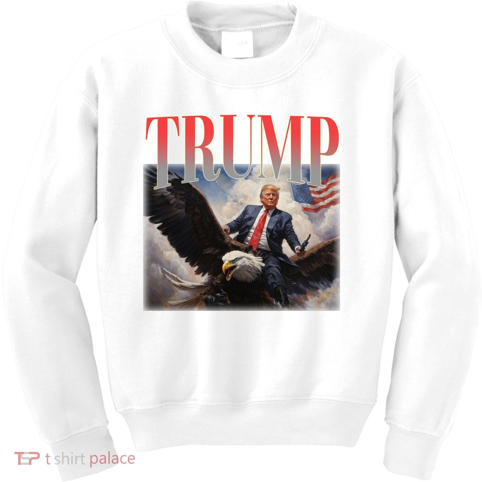 Donald Trump Eagle Usa Maga Kids Sweatshirt