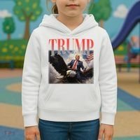 Donald Trump Eagle Usa Maga Kids Hoodie thumb 3