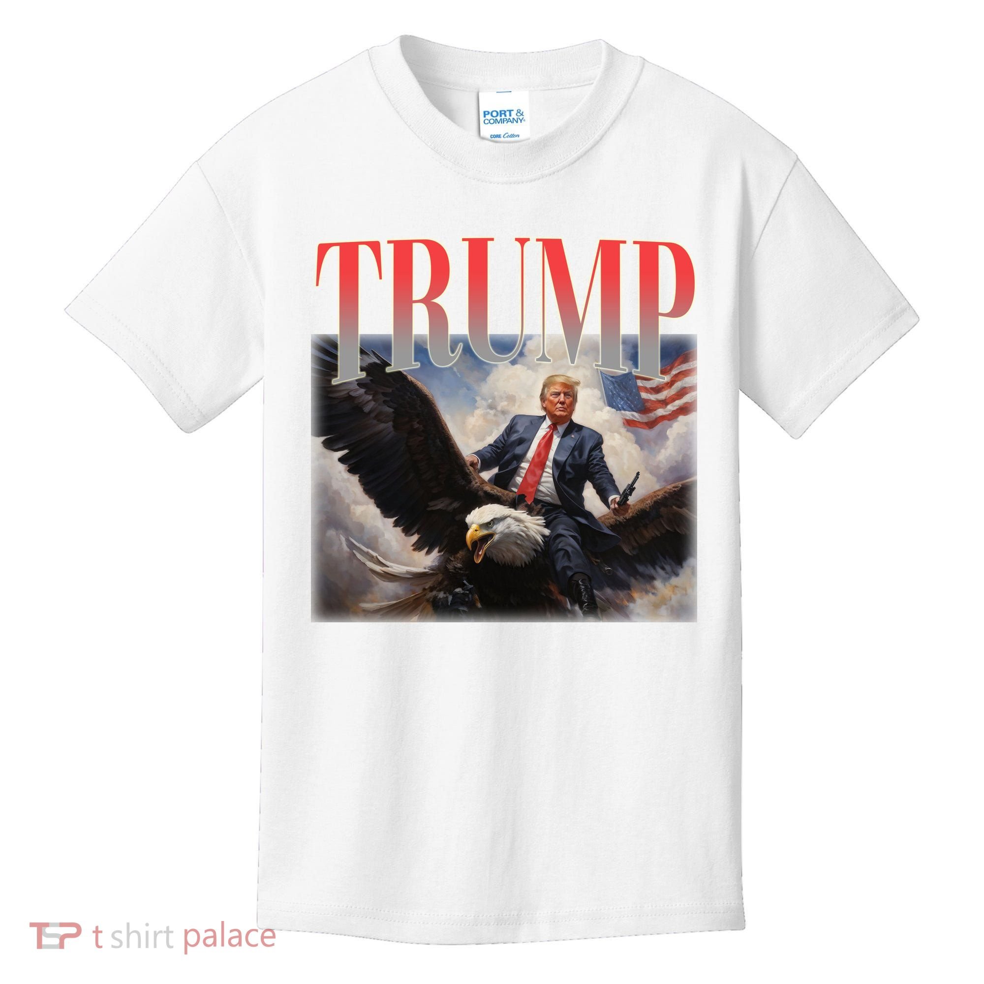 Donald Trump Eagle Usa Maga Kids T-Shirt