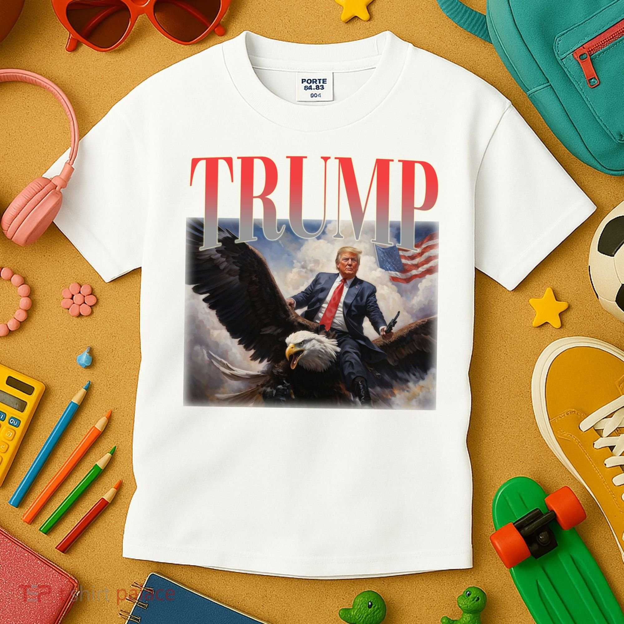 Donald Trump Eagle Usa Maga Kids T-Shirt