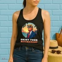 Donald Trump Enjoy Your Retirement Retiree Retired Trump Women's Tank Top thumb 2