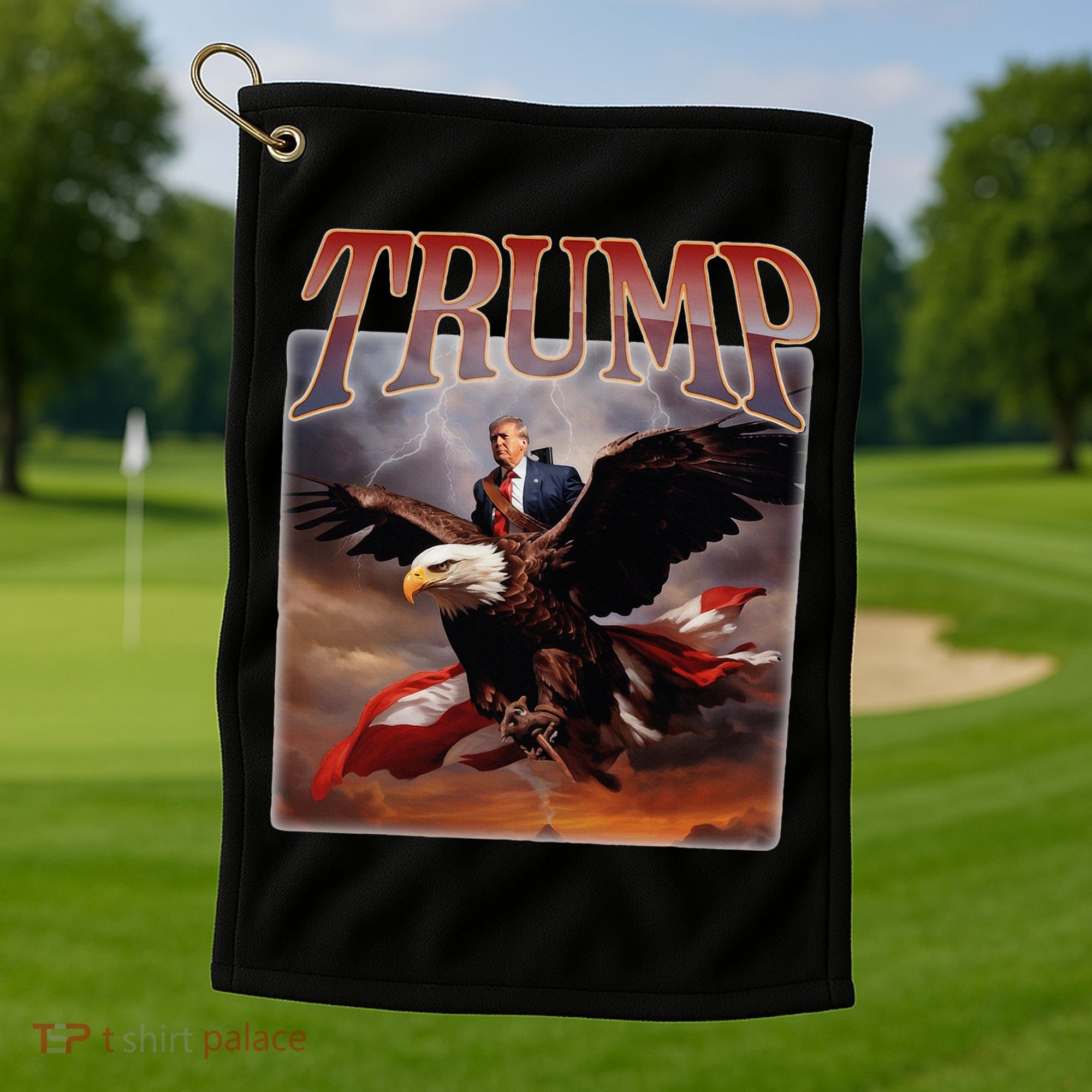 Donald Trump Eagle Usa President Golf Towel